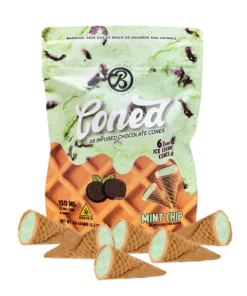 Coned Mint Chip Edibles