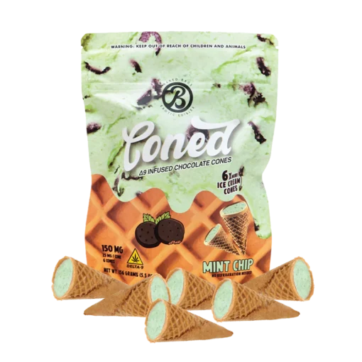 Coned Mint Chip Edibles