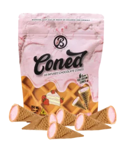 Coned Strawberry Shortcake Edibles